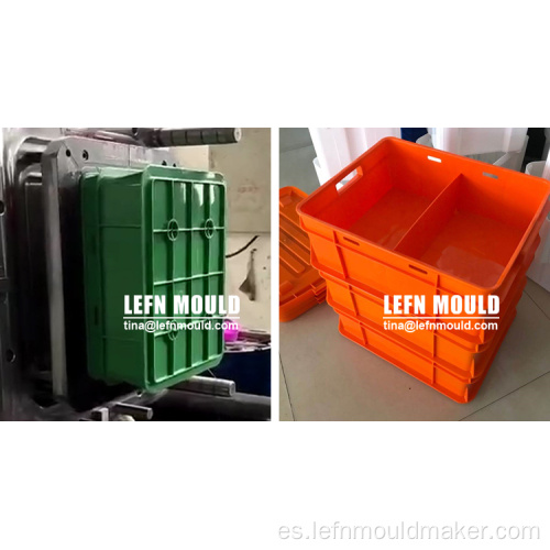 Molde de caja de plástico Cavidades Molde de caja plegable de plástico